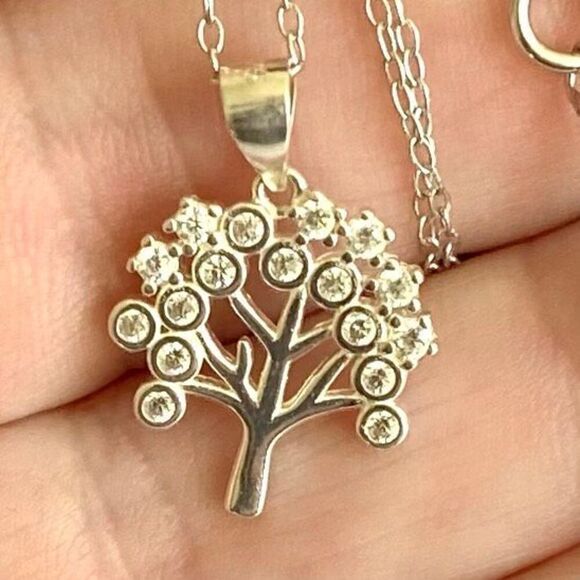 #AAU Tree of Life 925 Silver Pendant & 18” 925 Chain - Picture 1 of 11